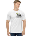 Black YZ on white shirt