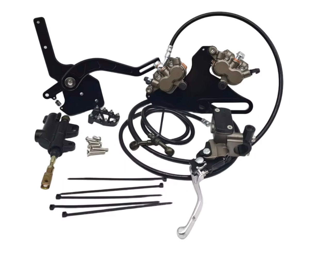 Dual mount Tuttio foot brake